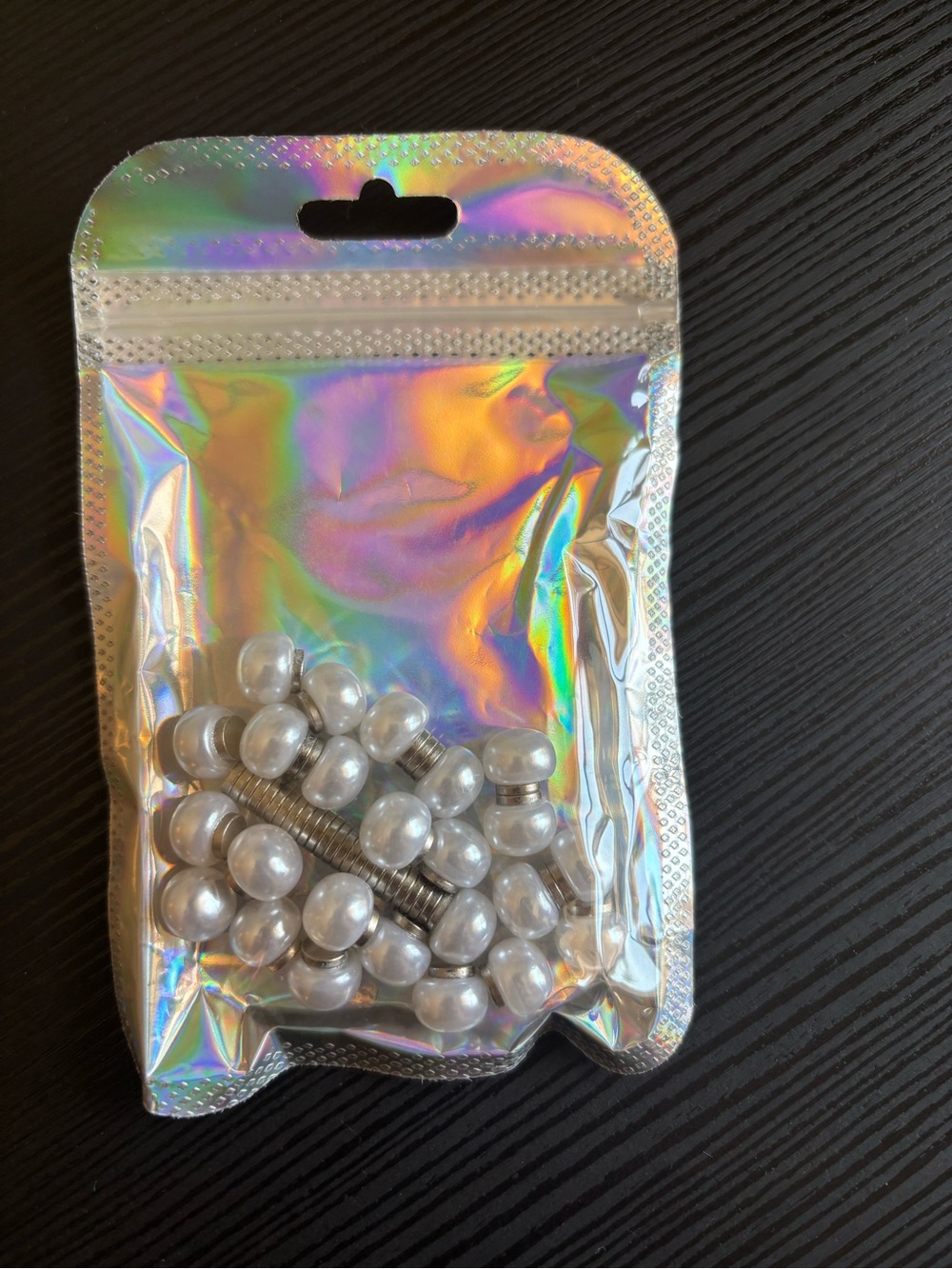 NIB Set of Pearl Stud Veil Weights Wedding Dress